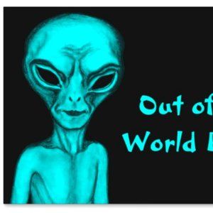 Alien - Out of this World Party (indoor/outdoor) Sign